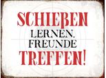 Vianmo Insegna In Legno 30X40 Cm SchießEn Lernen Freunde Treffen