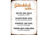 Vianmo Insegna In Legno 40X30 Cm GlüCklich Sein Glaube An Dich