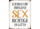 Vianmo Insegna In Legno 40X30 Cm Ich Brauche Dringend Sex