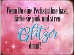 Vianmo Insegna In Legno 30X40 Cm PechsträHne FäRbe Pink Glitzer