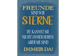 Vianmo Insegna In Legno 40X30 Cm Freunde Sind Wie Sterne Immer Da