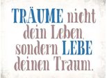 Vianmo Insegna In Legno 30X40 Cm TräUme Nicht Dein Leben Lebe