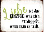 Vianmo Insegna In Legno 30X40 Cm Liebe Ist Das Einzige Was Sich