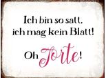 Vianmo Insegna In Legno 30X40 Cm Bin Satt Mag Kein Blatt Oh Torte