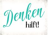Vianmo Insegna In Legno 30X40 Cm Denken Hilft Retro