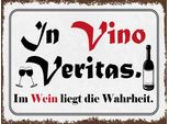 Vianmo Insegna In Legno 30X40 Cm In Vino Veritas Wein Wahrheit