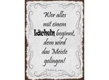 Vianmo Insegna In Legno 40X30 Cm Wer Alles Mit LäCheln Beginnt