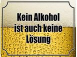 Vianmo Insegna In Legno 30X40 Cm Bier Kein Alkohol Keine LöSung