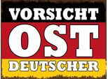 Vianmo Insegna In Legno 30X40 Cm Flagge Vorsicht Ost Deutscher