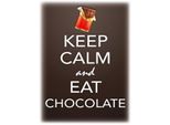 Vianmo Insegna In Legno 40X30 Cm Keep Calm And Eat Chokolate