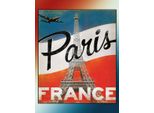 Vianmo Insegna In Legno 40X30 Cm Paris Eiffelturm France
