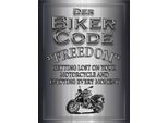 Vianmo Insegna In Legno 40X30 Cm Motorrad Biker Code Freedom Getting