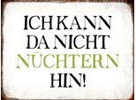 Vianmo Insegna In Legno 30X40 Cm Ich Kann Da Nicht NüChtern Hin