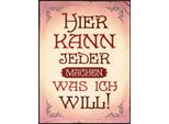 Vianmo Insegna In Legno 40X30 Cm Kann Jeder Machen Was Will