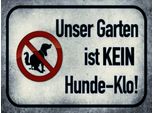Vianmo Insegna In Legno 30X40 Cm Unser Garten Kein Hunde-Klo