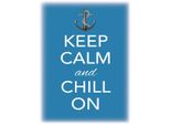 Vianmo Insegna In Legno 40X30 Cm Keep Calm And Chill On