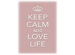 Vianmo Insegna In Legno 40X30 Cm Keep Calm And Love Life