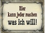 Vianmo Insegna In Legno 30X40 Cm Kann Jeder Machen Was Ich Will