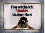 Vianmo Insegna In Legno 30X40 Cm Vorsicht Bissiger Hund