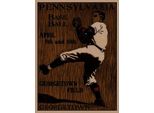 Vianmo Insegna In Legno 40X30 Cm Retro Pennsylvania Baseball April 8Th