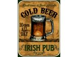Vianmo Insegna In Legno 40X30 Cm Bier Irish Pub Gold Beer Good Times
