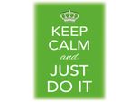 Vianmo Insegna In Legno 40X30 Cm Keep Calm And Just Do It