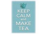 Vianmo Insegna In Legno 40X30 Cm Keep Calm And Make Tea