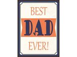 Vianmo Insegna In Legno 40X30 Cm Best Dad Ever Bester Vater