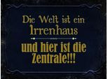 Vianmo Insegna In Legno 30X40 Cm Welt Ist Ein Irrenhaus Und