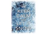 Vianmo Insegna In Legno 40X30 Cm Keep Calm And Let Ist Snow