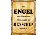 Vianmo Insegna In Legno 40X30 Cm Weil Engel Nicht üBerall Sein