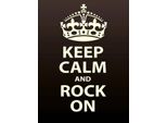 Vianmo Insegna In Legno 40X30 Cm Keep Calm And Rock On