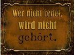 Vianmo Insegna In Legno 30X40 Cm Wer Nicht Redet Nicht GehöRt