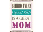 Vianmo Insegna In Legno 40X30 Cm Behind Every Good Kid Is A Great Mom