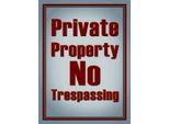 Vianmo Insegna In Legno 40X30 Cm Private Property No Trespassing