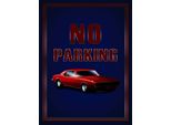 Vianmo Insegna In Legno 40X30 Cm Auto No Parking