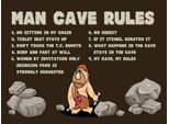 Vianmo Insegna In Legno 30X40 Cm Man Cave Rules MäNner Regeln