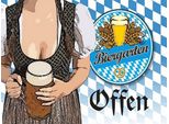 Vianmo Insegna In Legno 30X40 Cm Biergarten Offen Bier Bayern