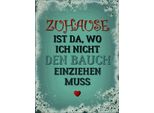 Vianmo Insegna In Legno 40X30 Cm Zuhause Bauch Nicht Einziehen