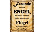 Vianmo Insegna In Legno 40X30 Cm Freunde Sind Wie Engel Die Uns