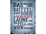 Vianmo Insegna In Legno 40X30 Cm Mittel Gegen Stress Hat 4 Pfoten
