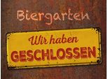 Vianmo Insegna In Legno 30X40 Cm Biergarten Wir Haben Geschlossen