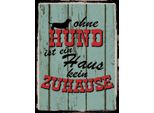 Vianmo Insegna In Legno 40X30 Cm Ohne Hund Ist Kein Zuhause