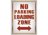 Vianmo Insegna In Legno 40X30 Cm No Parking Loading Zone