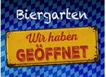 Vianmo Insegna In Legno 30X40 Cm Bayern Biergarten Wir Haben GeöFfnet