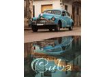 Vianmo Insegna In Legno 40X30 Cm Cuba Auto Blau Oldtimer
