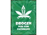 Vianmo Insegna In Legno 40X30 Cm Drogen Nur Vom Fachmann