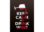 Vianmo Insegna In Legno 40X30 Cm Keep Calm And Drink Wine
