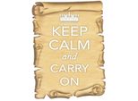 Vianmo Insegna In Legno 40X30 Cm Keep Calm And Carry On