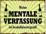 Vianmo Insegna In Legno 30X40 Cm Alkohol Meine Mentale Verfassung Ist